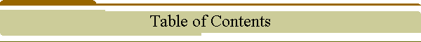 Table of Contents